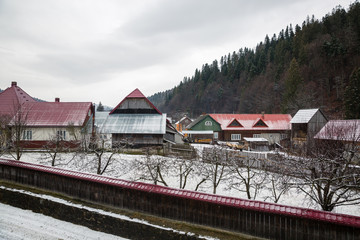 Romanian Snowy Village