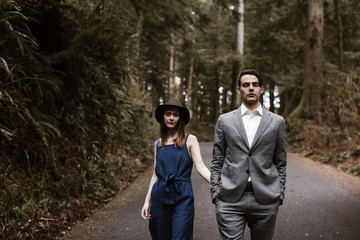 Couple Possing Together at Coast