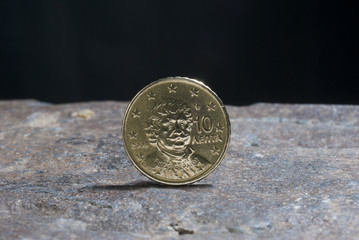 Ten euro cents, Greece 2005.