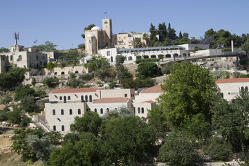 Fototapeta na wymiar Jerusalem subarb, modern archirecture