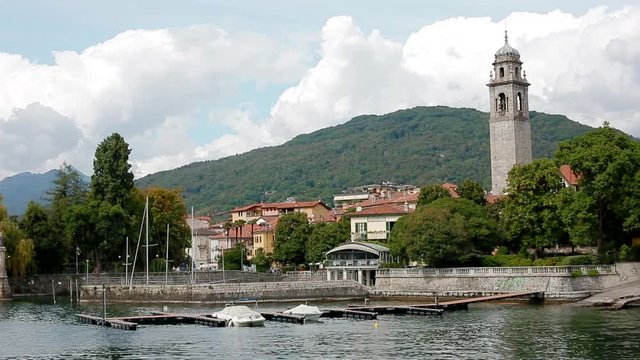 Warm day in Pallanza Verbania on Lago Maggiore, Italy.