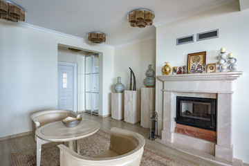 Interior of a living room in a villa