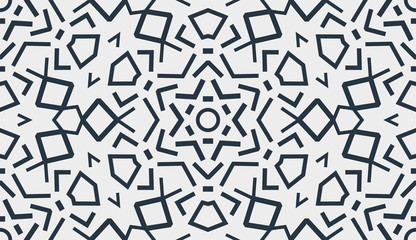 Abstract Oriental Pattern. Modern Shape. Endless Vector.