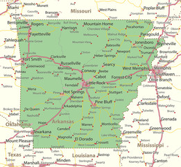Arkansas-US-States-VectorMap-A