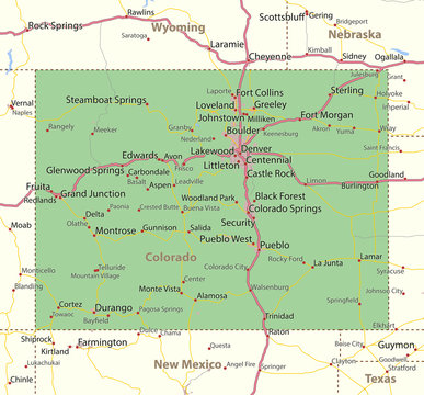 Colorado-US-States-VectorMap-A