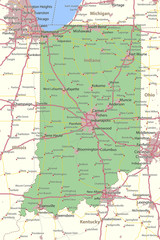 Indiana-US-States-VectorMap-A
