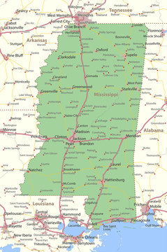 Mississippi Map Images – Browse 5,506 Stock Photos, Vectors, and Video