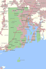 Rhode Island-US-States-VectorMap-A
