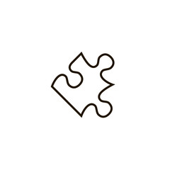 puzzle icon. sign design