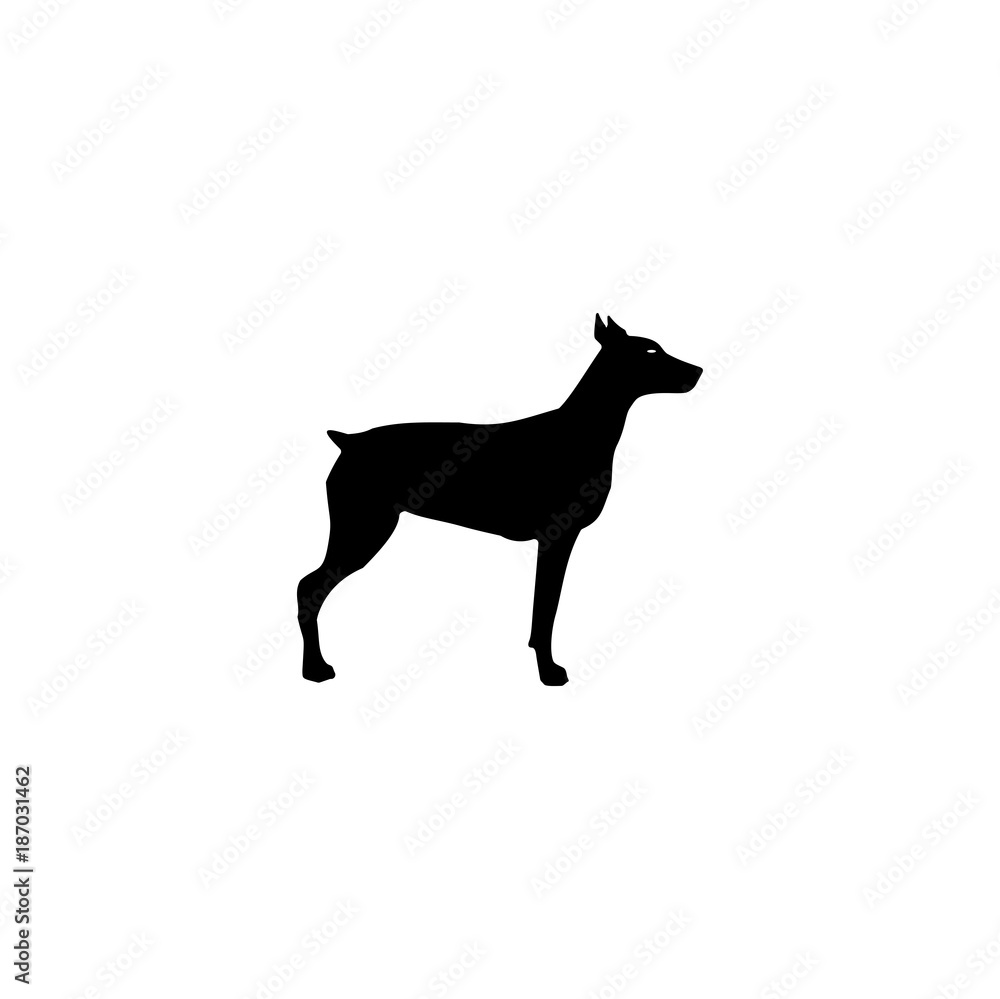 Wall mural dog icon. sign design