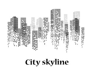 Obraz premium City scene on night time