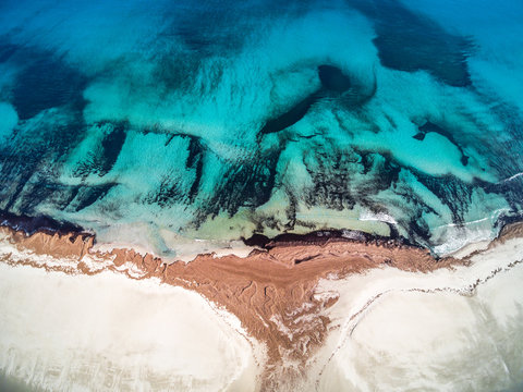 Aerial view of Porto Giunco, Sardinia