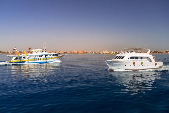 Yacht cruise on Red Sea in Egypt
