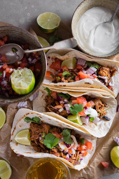 Pork Carnitas tacos.