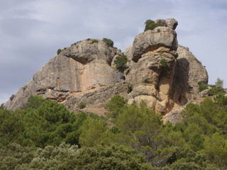 Fototapeta na wymiar Los Goldines, pueblo abandonado cercano a Hornos de Segura, localidad de Jaén, Andalucía (España) perteneciente a la Comarca de Segura