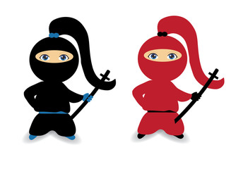 Ninja girl, female ninja, ninja woman © Mystoria