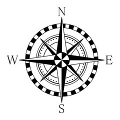 Compass wind rose. Stock vector