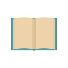 Book novel icon. Flat illustration of book novel vector icon isolated on white background
