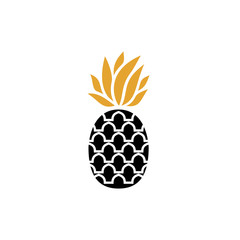 Obraz premium Vector Illustration of Pineapple. Icon