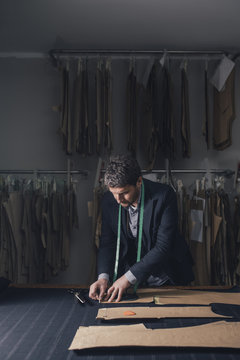 Tailor Working at His Workshop