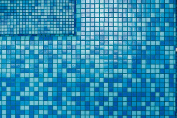Colored tiles in the pool. Pattern background