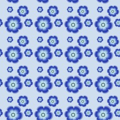 Seamless regular pattern with floral design.