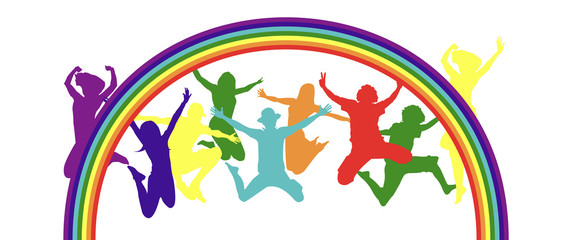 bambino, saltare, cromoterapia, gioco, giocare © xyz+