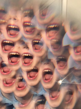 Abstract portrait of a child