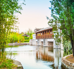 Obraz premium Landscape of Yunnan, located in Kunming City, Yunnan Province, China. 