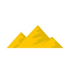 Climb on mountain icon. Flat illustration of climb on mountain vector icon isolated on white background