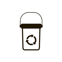 recycle bins icon. sign design