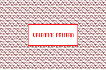 Vector heart pattern. Design of hand drawn hearts for St. Valentine's day.