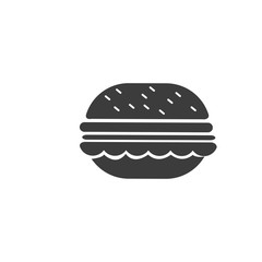 burger icon. sign design