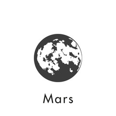 mars icon. sign design