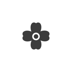 flower icon. sign design