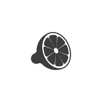 Lemon Icon. Sign Design