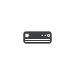 air conditioning icon. sign design