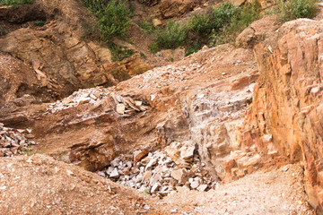 A quary - slabs of rock. Shot in Uganda in 2017.