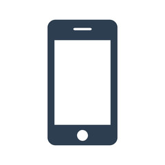 smartphone icon on white background.