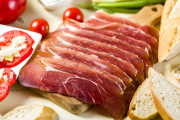A few slices of Parma ham