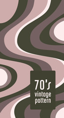 70’s vintage irregular pattern, mauve.