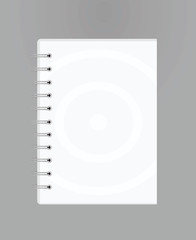 Blank notebook. vector illustration