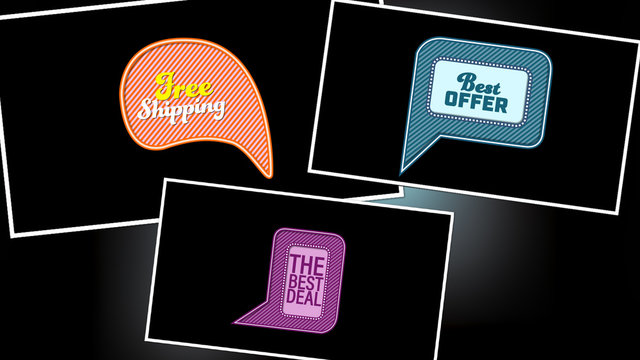 Speech Bubble Sales Titles