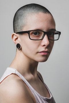 Androgynous Young Woman Portrait