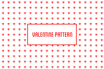 Fototapeta na wymiar Vector heart pattern. Design of hand drawn hearts for St. Valentine's day.