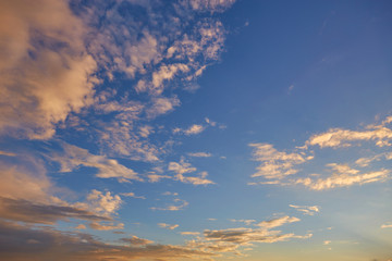 Orange sunset, can be used as a background