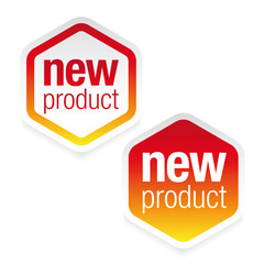 New product label tag sign