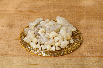 Frankincense is an aromatic resin, used for religious rites, incense and perfumes. High quality frankincense resin from Dhofar, Oman.