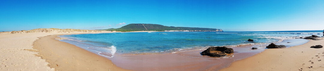 Los Canos de Meca beach, on the coast of Cadiz, Spain