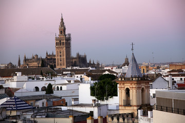 Fototapeta premium Blick über den Stadtteil Santa Cruz